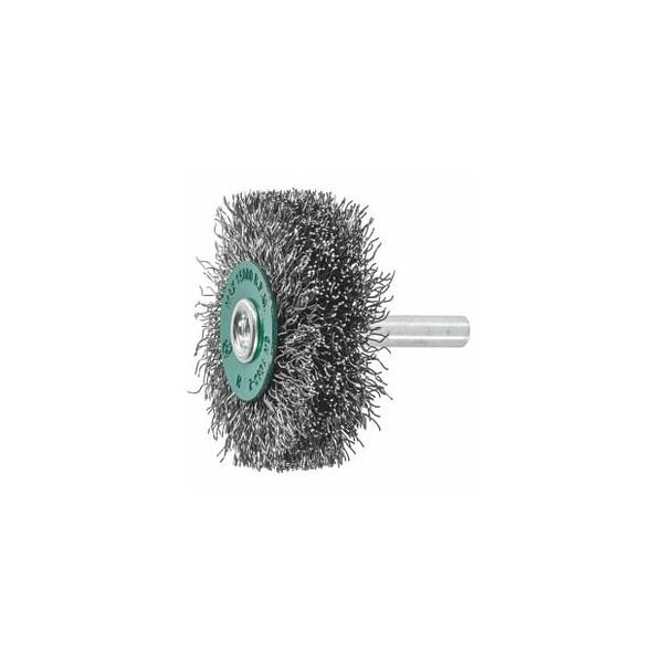 Holex Wheel Brush with Shank, 0.30 mm Stainless Steel Wire, 50 mm 574225 50X15 - main